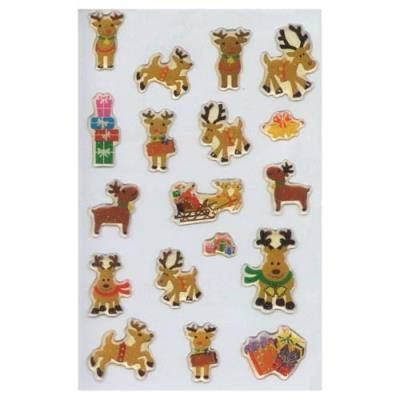 Opakowanie Naklejki Renifery