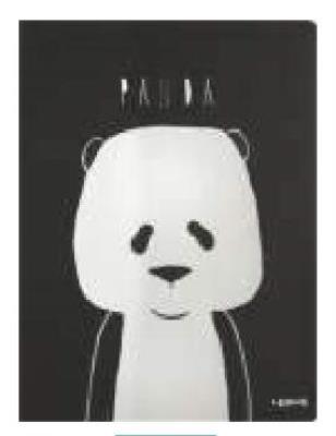 Opakowanie Notes A4/46K Czarny z Pandą