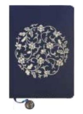 Opakowanie Notes A5/144K Granatowy Białe Kwiaty w Kuli