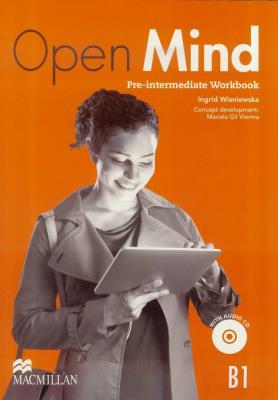Okładka książki Open Mind B1 Pre-Intermediate Zeszyt ćwiczeń bez klucza+CD