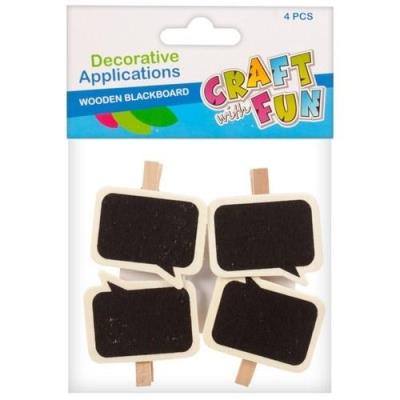 Opakowanie Ozdoba dekoracyjna drewniana tabliczki 4szt