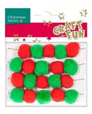 Opakowanie Ozdoba dekoracyjna girlanda pompony 1,8m