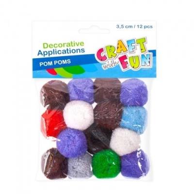 Opakowanie Ozdoba dekoracyjna pompon plusz