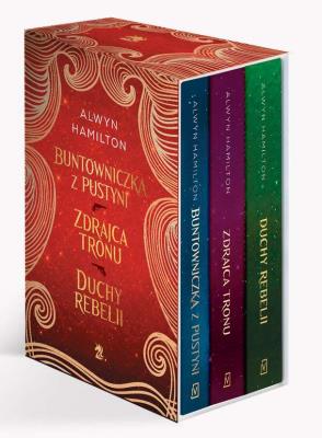 PAKIET BUNTOWNICZKA Z PUSTYNI / ZDRAJCA TRONU / DUCY REBELII. Autor: Alwyn Hamilton. SmakLiter.pl Okładka książki PAKIET BUNTOWNICZKA Z PUSTYNI / ZDRAJCA TRONU / DUCY REBELII