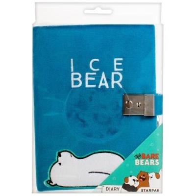 Pamiętnik pluszowy We Bare Bears. Wydawca: Starpak. SmakLiter.pl Opakowanie Pamiętnik pluszowy We Bare Bears