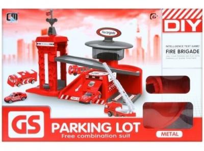 Opakowanie Parking i metalowe akcesoria straż