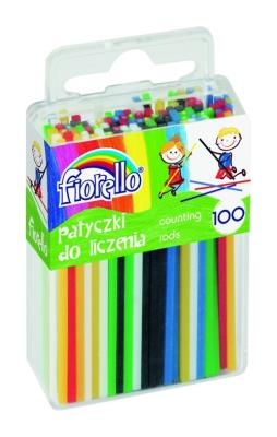 Patyczki do liczenia 100 24 sztuki. Wydawca: Fiorello. SmakLiter.pl Opakowanie Patyczki do liczenia 100 24 sztuki