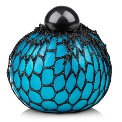 Opakowanie Perłowy gniotek w siatce 7cm niebieski