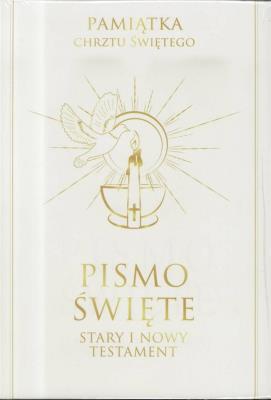 Okładka książki Pismo Święte ST i NT duże - Pamiątka Chrztu