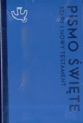 Okładka książki Pismo Święte ST i NT małe niebieskie