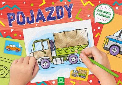 Okładka książki Pojazdy Kolorowanka z naklejkami