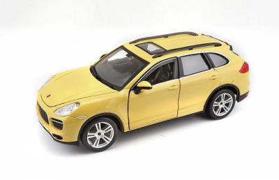 Opakowanie Porsche Cayenne Turbo 1:24 żółty BBURAGO