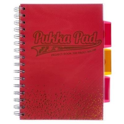 Project Book Blush Coral A4 kratka (3szt) PUKKA. Wydawca: Pukka Pads. SmakLiter.pl Opakowanie Project Book Blush Coral A4 kratka (3szt) PUKKA