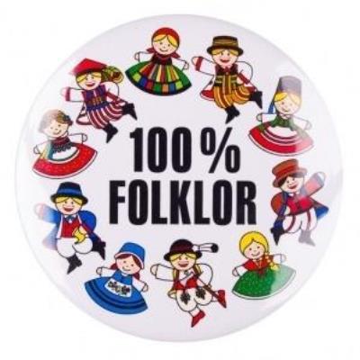 Opakowanie Przypinka duża - 100% Folklor postacie FOLKSTAR