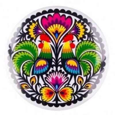 Opakowanie Przypinka duża - dwa koguty 58 mm FOLKSTAR