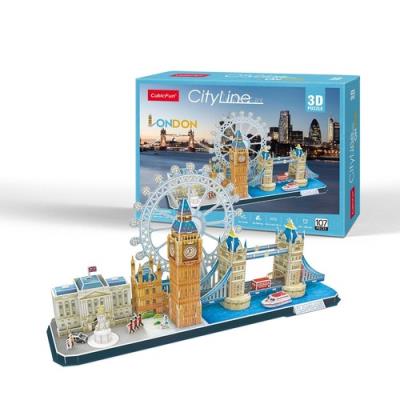 Puzzle 3D City Line London 107. Wydawca: Cubic Fun. SmakLiter.pl Opakowanie Puzzle 3D City Line London 107
