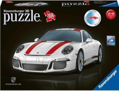 Puzzle 3D Porsche 108 elementów. Wydawca: Ravensburger. SmakLiter.pl Opakowanie Puzzle 3D Porsche 108 elementów