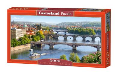 Okładka książki Puzzle 4000 Vltava Bridges in Prague CASTOR