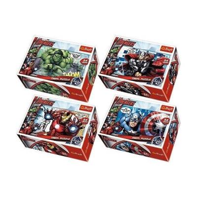 Puzzle 54 mini Drużyna Avengers mix TREFL. Wydawca: Trefl. SmakLiter.pl Opakowanie Puzzle 54 mini Drużyna Avengers mix TREFL