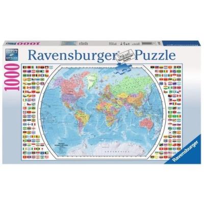 Opakowanie Puzzle Mapa polityczna świata 1000