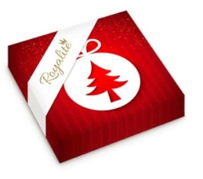 Opakowanie Serwetki Royalite 33/3/20 Czerwone bombka