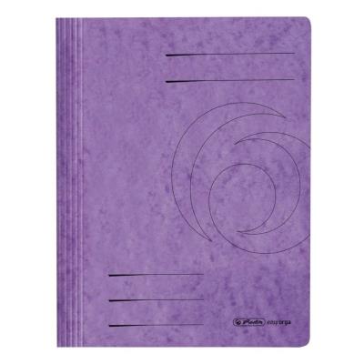 Skoroszyt A4 kartonowy ze sprężynką fioletowy. Wydawca: HERLITZ. SmakLiter.pl Opakowanie Skoroszyt A4 kartonowy ze sprężynką fioletowy