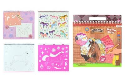 Opakowanie Szkicownik z szablonami ''MyPony