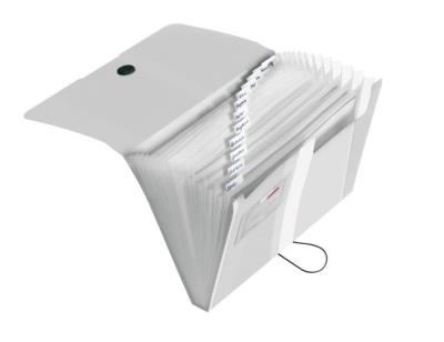 Opakowanie Teczka rozkładana A4 PP 12cz. transp Bezbarwna