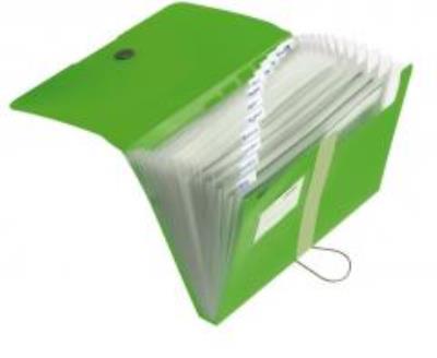 Opakowanie Teczka rozkładana A4 PP 12cz. Zielona