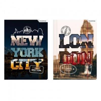 Teczka z gumką A4 city. Wydawca: Starpak. SmakLiter.pl Opakowanie Teczka z gumką A4 city