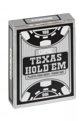 Opakowanie Texas Holdem Silver peek index czarne
