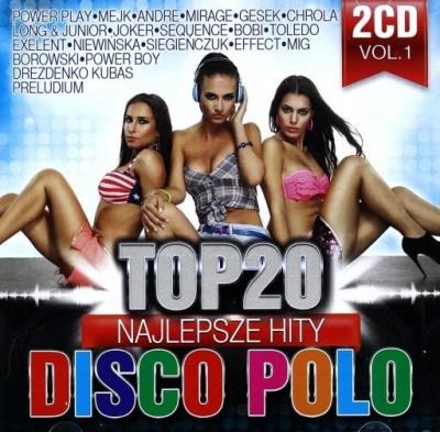 Okładka książki Top 20. Najlepsze Hity Disco Polo vol. 1 (2CD)