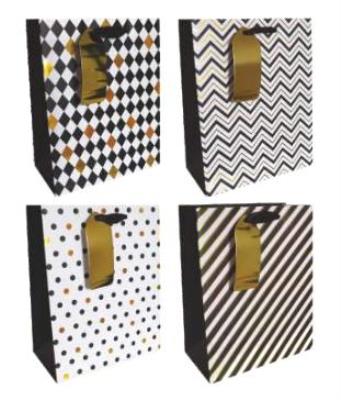 Opakowanie Torby prezentowe 18x23 czarno-złote