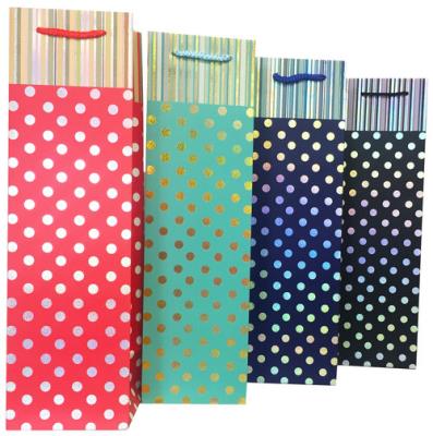 Opakowanie Torebka Lux na butelkę Kropki  A 12 sztuk