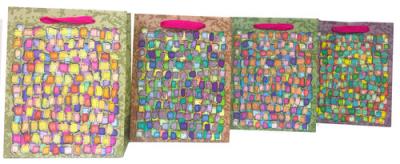 Opakowanie Torebka Lux z brokatem Mozaika Średnia A5 12 sztuk