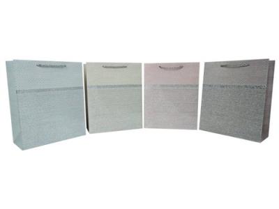 Opakowanie Torebka płaska średnia paski brokat 26x32x12cm 12 sztuk mix