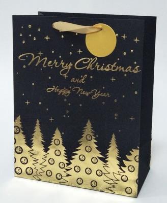 Opakowanie Torebka świąteczna duża choinka 31x42x12 12 sztuk