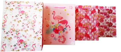 Opakowanie Torebka z brokatem Flamingi 3 Śr A5 12 sztuk