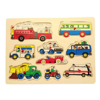 Opakowanie Układanka drewniana pojazdy uchwyty