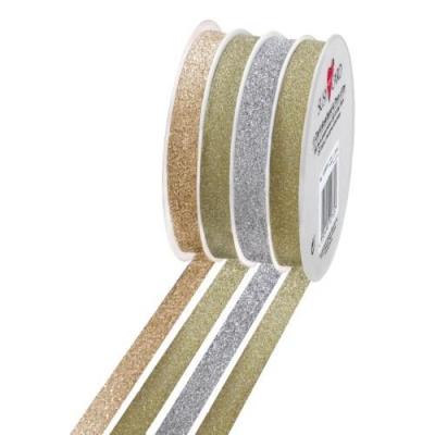 Opakowanie Wstążka Multi 10mm/3m złota/srebrna