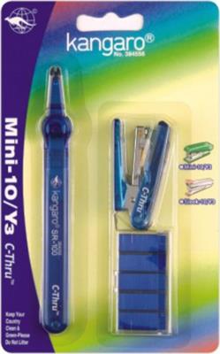 Zestaw Kangaro Mini C-Thru zszywa do 10 kartek mix kolorów. Wydawca: Kangaro. SmakLiter.pl Opakowanie Zestaw Kangaro Mini C-Thru zszywa do 10 kartek mix kolorów