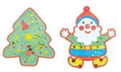 Opakowanie Zestaw kreatywny mikołaj i choinka