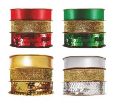 Opakowanie Zestaw wstążek 3x2m