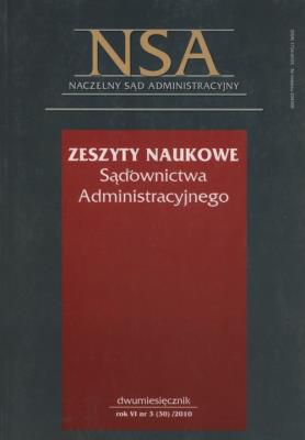 Zeszyty Naukowe Sądownictwa Administracyjnego  2010/03. Wydawca: LexisNexis. SmakLiter.pl Opakowanie Zeszyty Naukowe Sądownictwa Administracyjnego  2010/03