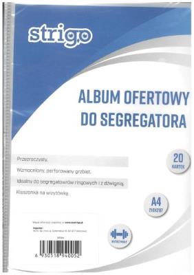 Album ofertowy A4 koszulek STRIGO. Wydawca: Strigo. SmakLiter.pl Opakowanie Album ofertowy A4 koszulek STRIGO