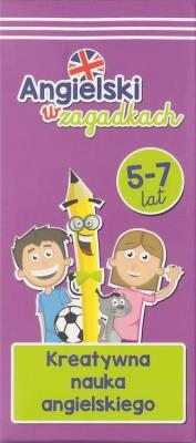 Okładka książki ANGIELSKI W ZAGADKACH 5-7 LAT KREATYWNA NAUKA ANGIELSKIEGO KAPITAN NAUKA