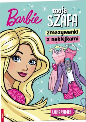 Okładka książki Barbie Moja Szafa Zmazywanki z naklejkami