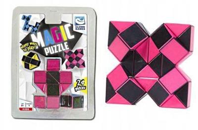 Opakowanie Clown Magic Puzzle magiczny wąż czerwony 24 el