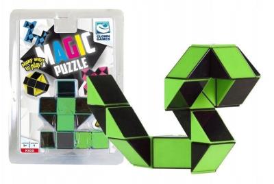 Opakowanie Clown Magic Puzzle magiczny wąż zielony 24 el