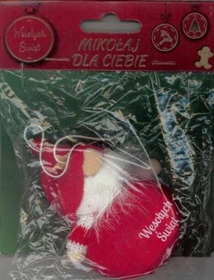 Opakowanie Dekoracja BN Wesołych Świąt Mikołaj